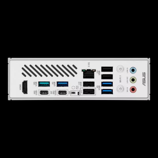 ASUS X870 MAX GAMING WIFI 7 AMD AM5 DDR5 ANAKART BEYAZ resmi