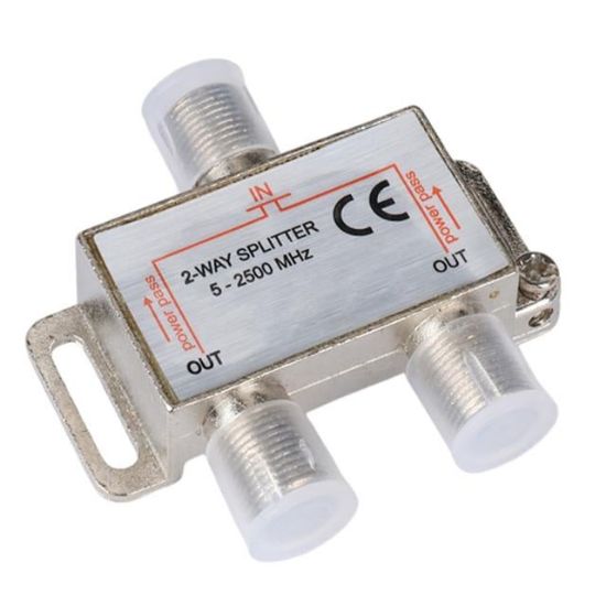 Fully E-335A 5-2500MHZ 1/2 Anten Splitter Powerpass resmi