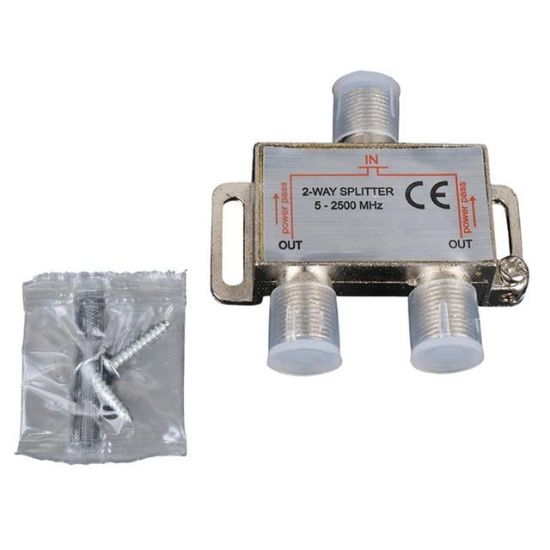 Fully E-335A 5-2500MHZ 1/2 Anten Splitter Powerpass resmi