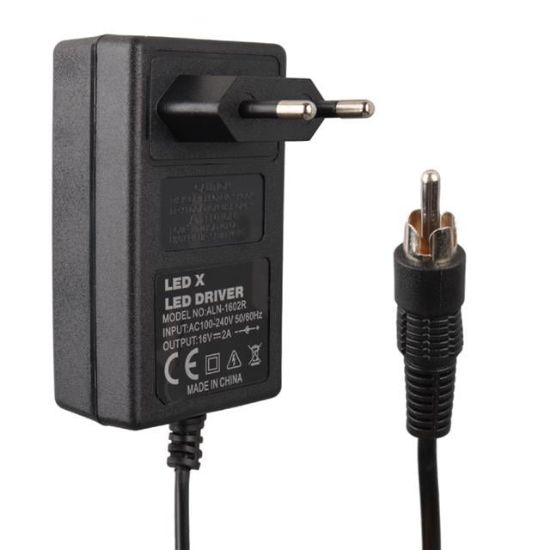 Ledx ALN-1602R 16 Volt - 2 Amper Tos Fişli Rca Santral Adaptörü resmi