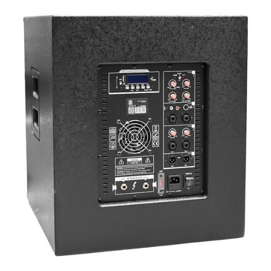 Shile PRZZ12A Aktif Ses Sistemi 15" Subwoofer 2 Adet Satellite Stand Hoparlör 350W RMS, MDF Kasa, Bluetooth/MP3/FM resmi