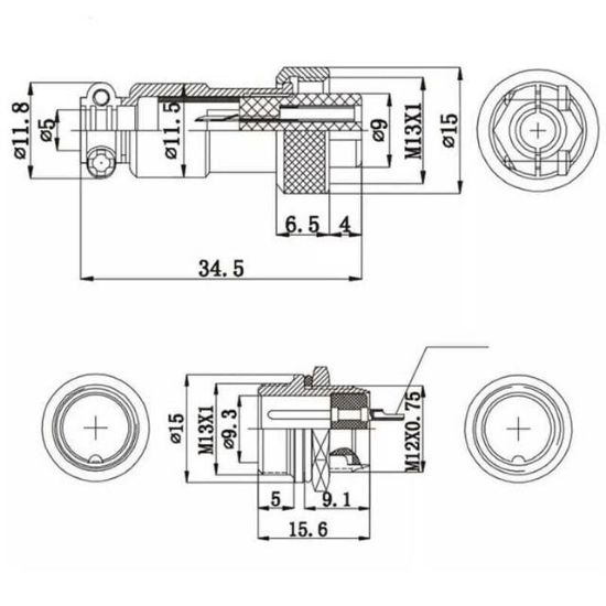 Magicvoice MV-29494 Dişi 4 Pinli Mini Mayk Fiş resmi