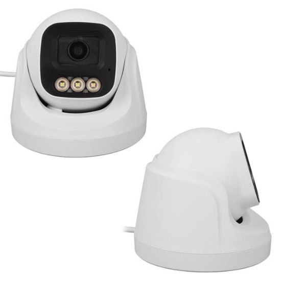 Plato PL-37711 AHD Dome Güvenlik Kamera 2MP 3.6MM 3 Warm Led Sesli Renkli Gece Görüş (Mikrofonlu) resmi