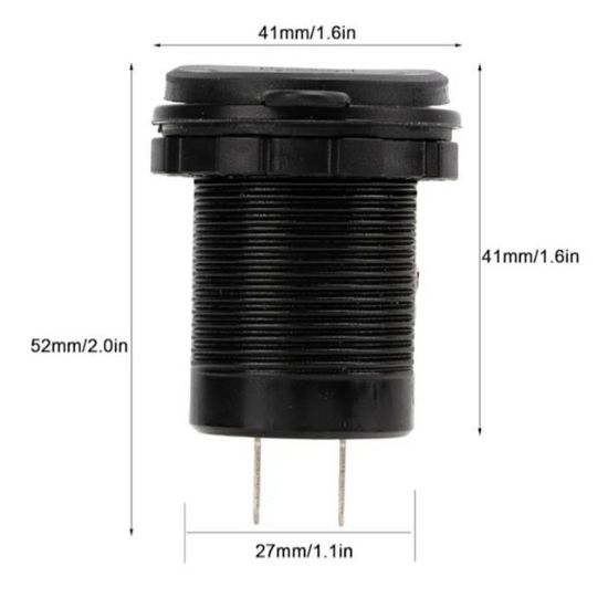 PowerMaster IC-266C-5 Pano Tipi Hızlı Şarj Soketi USB QC3.0 + Type-C PD (Otomobil-Tekne Uyumlu) resmi