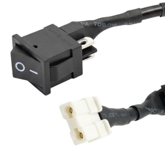 R13-0 2 Pin Siyah Soketli Yükseltici Anahtarı - 6A 250V (19x13mm) resmi