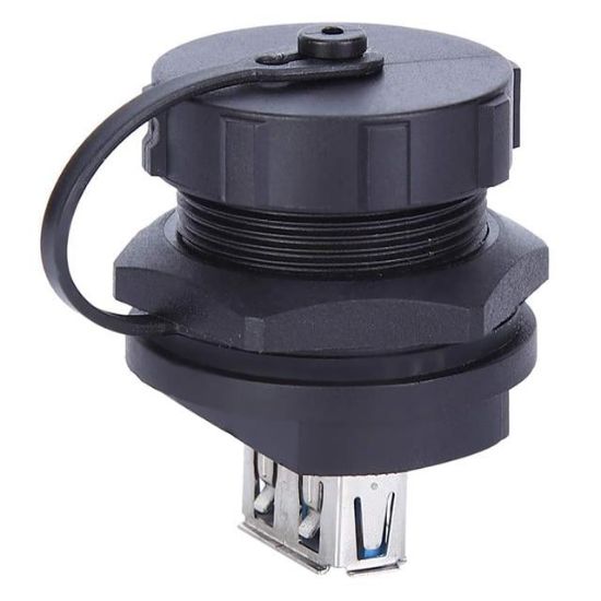 PowerMaster IC-265W USB 3.0 Şase Pano Tipi Su Geçirmez Konnektör (Çift Taraflı Dişi) resmi