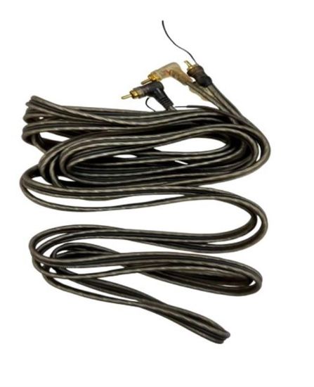 Fully G-512AB 5 Metre 2 RCA + 2 RCA L-Tip Şaseli Oto Amfi Sinyal Kablosu resmi