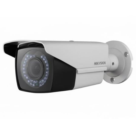 Hikvision 2MP 1080P Turbo HD PoC Bullet Kamera  2.8-12mm Varifocal Lens 40m IR Gece Görüşü (DS-2CE16D0T-VFIR3E) resmi