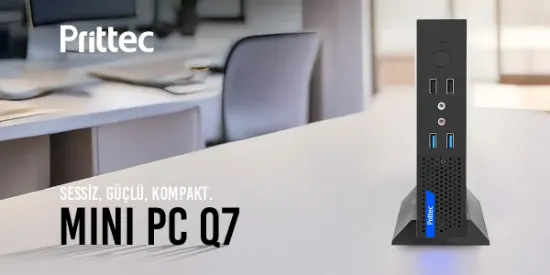 PRITTEC Q7-TH610L MINI PC I5-12400 / 12GB / 512 Nvme M2 /Free Dos   resmi