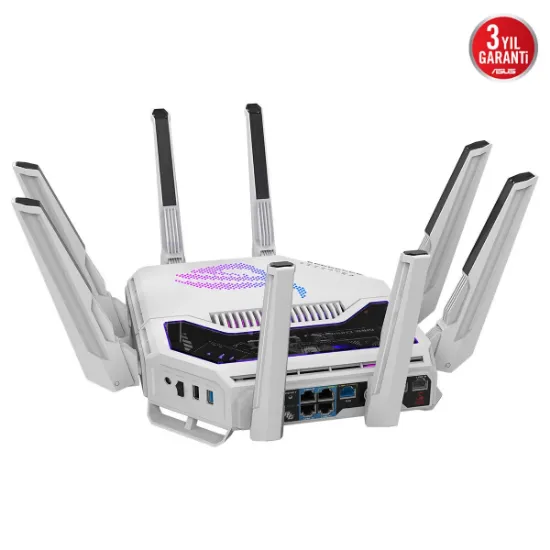 ASUS ROG RAPTURE GT-BE19000AI WiFi 7 ROUTER BEYAZ resmi