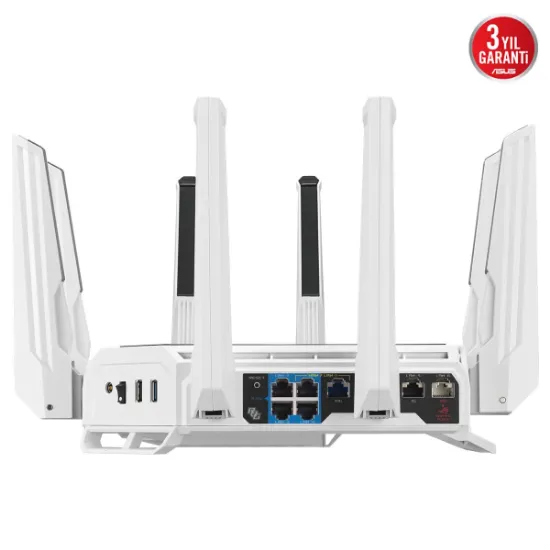 ASUS ROG RAPTURE GT-BE19000AI WiFi 7 ROUTER BEYAZ resmi
