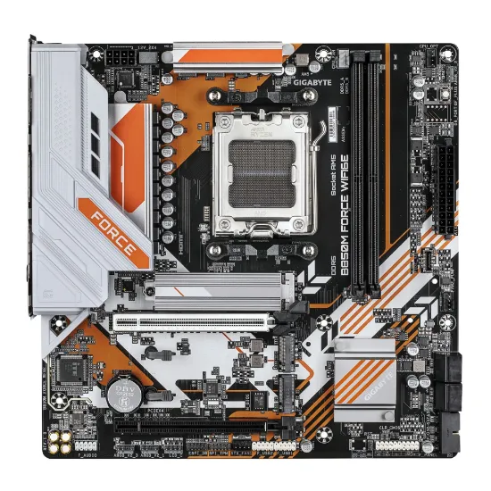 GIGABYTE B850M FORCE WIFI6E DDR5 M.2 HDMI DP MATX AM5 resmi