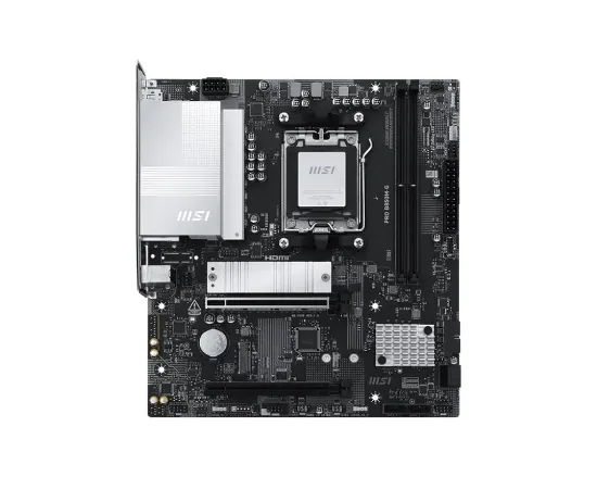 MSI PRO B850M-G M5 DDR5 8200MHZ(OC) HDMI DP 2X M.2 USB 10GBS 5G LAN MATX resmi