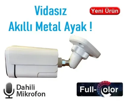 EZCOOL EZ-2315IPS 5MP 3.6MM FULLCOLOR SESLİ METAL POE IP BULLET KAMERA resmi