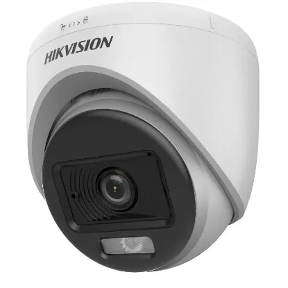 HIKVISION DS-2CE70DF0T-LPFS 2MP 2.8MM COLORVU SESLİ AHD DOME KAMERA resmi