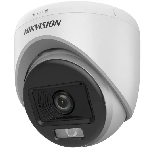 HIKVISION DS-2CE70DF0T-LPFS 2MP 2.8MM COLORVU SESLİ AHD DOME KAMERA resmi