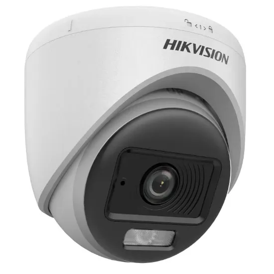 HIKVISION DS-2CE70DF0T-LPFS 2MP 2.8MM COLORVU SESLİ AHD DOME KAMERA resmi