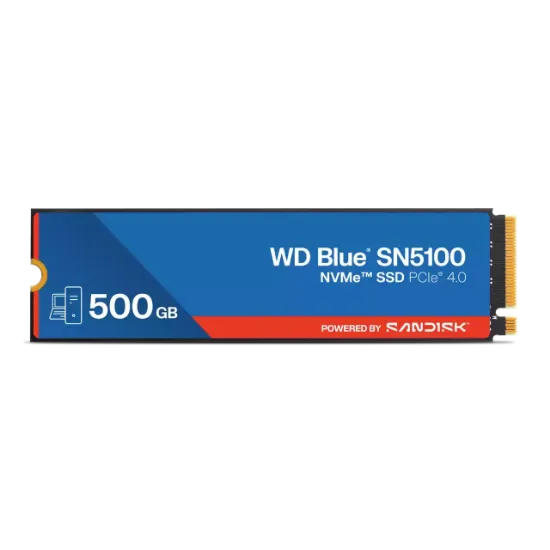 500GB WD BLUE SN5100 M.2 NVME 6600/5600MB/s WDS500G5B0E SSD resmi
