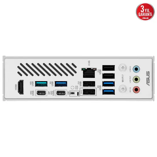 ASUS X870 MAX GAMING WIFI 7  AMD ANAKART BEYAZ resmi