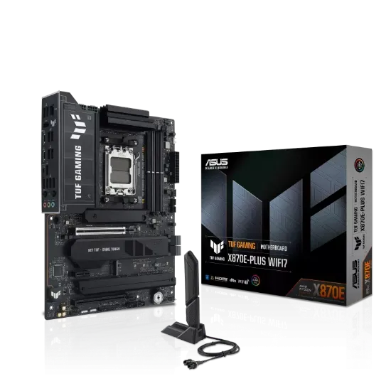 ASUS TUF GAMING X870E-PLUS WIFI 7 AMD AM5 DDR5 ATX resmi