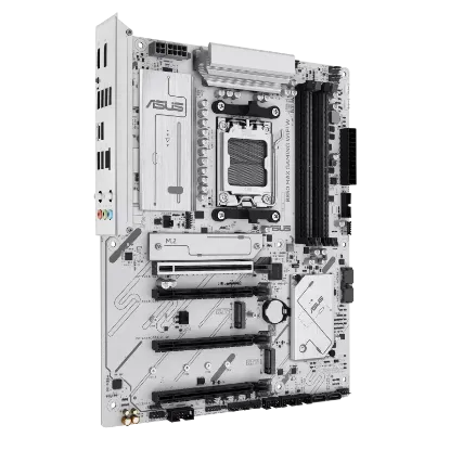 ASUS B850 MAX GAMING WIFI 7 AMD AM5 DDR5 ANAKART BEYAZ resmi