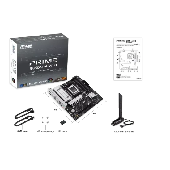 ASUS PRIME B850M-A WIFI AMD AM5 DDR5 ANAKART resmi