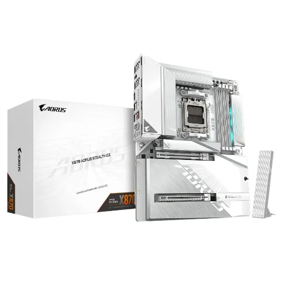 GIGABYTE X870 AORUS STEALTH ICE DDR5 M.2 HDMI DP ATX AM5 resmi