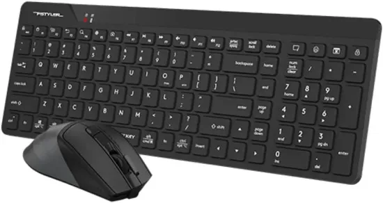 A4 TECH FG2400 Q SILENT 2.4 GHZ AİR2 SİYAH KLAVYE+MOUSE resmi