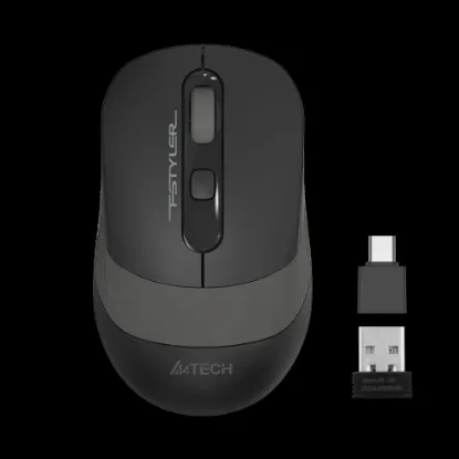 A4 TECH FG10CS SARJLI OPTIK MOUSE SILENT GRİ 2000 DPI resmi