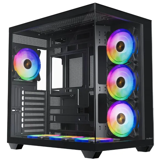 JAMES DONKEY STARK S801 7X ARGB 650W GAMING CASE BLACK resmi