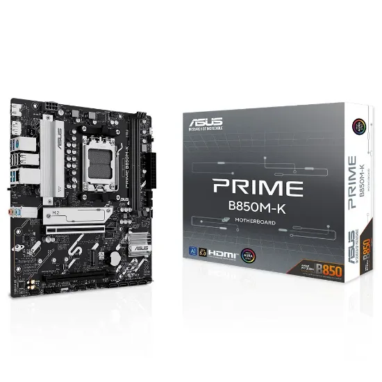 ASUS PRIME B850M-K AM5 DDR5 8400MHZ(OC) HDMI mATX ANAKART resmi