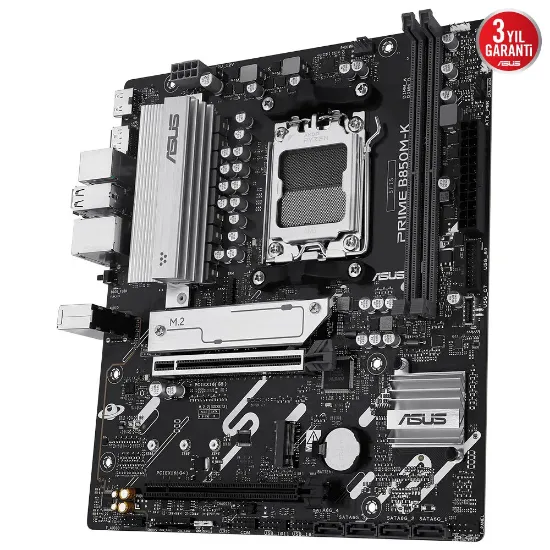 ASUS PRIME B850M-K AM5 DDR5 8400MHZ(OC) HDMI mATX ANAKART resmi