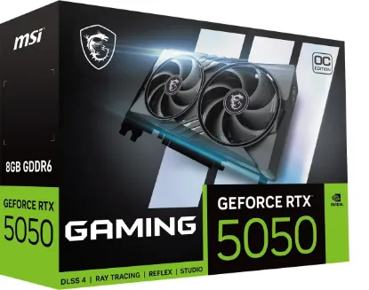 MSI GEFORCE RTX 5050 8G GAMING OC GDDR6 128B DX12 PCIE 5.0 X16 (3XDP 1XHDMI) resmi