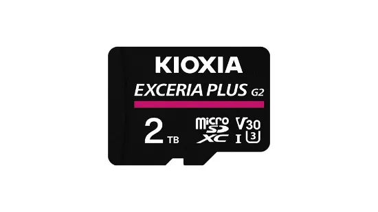2TB EXCERIA PLUS G2 MICRO SDXC 4K 100MB/s KIOXIA LMPL2M002TG2 resmi