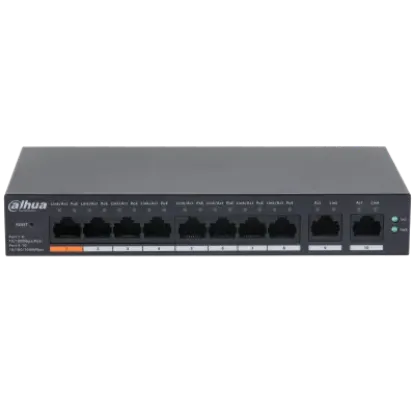 DAHUA CS4010-8ET-60 8XFE- 2XGE YÖNETİLEBİLİR 60W POE SWITCH resmi