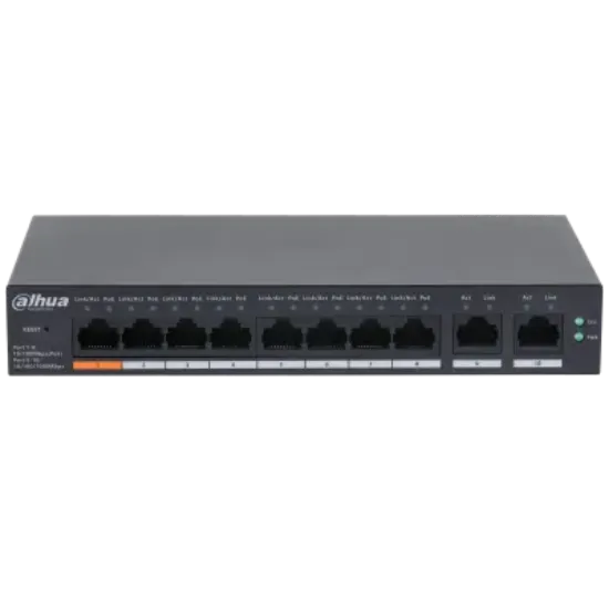 DAHUA CS4010-8ET-60 8XFE- 2XGE YÖNETİLEBİLİR 60W POE SWITCH resmi