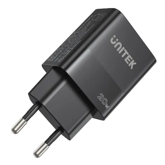 UNITEK 20W HIZLI ŞARJ ADAPTÖRÜ 1*USB-C (P1124ABK-EU) resmi