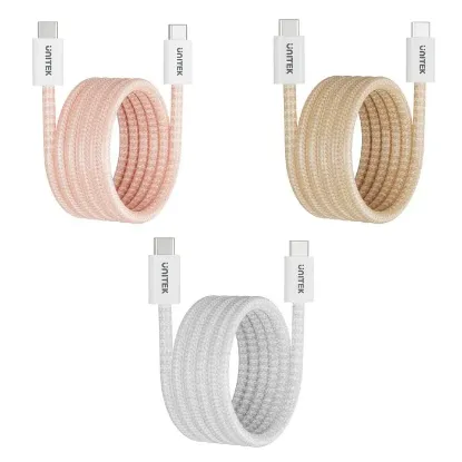 UNITEK TYPE-C MANYETİK HIZLI ŞARJ KABLOSU BEYAZ (C14141AWH01-1M) resmi