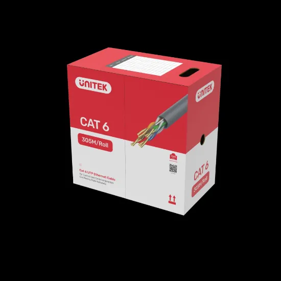 UNITEK CAT6 UTP 305M BAKIR KABLO 23AWG (Y-C876AGY) resmi