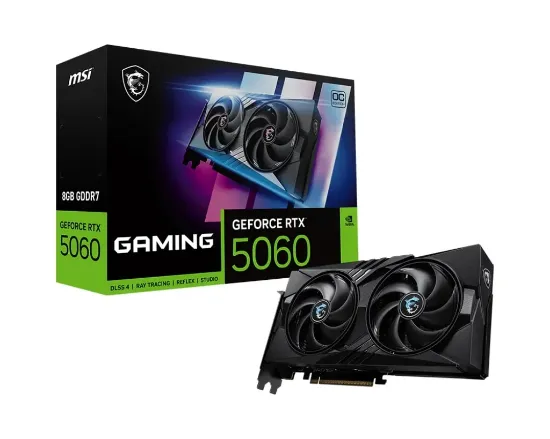 MSI GEFORCE RTX 5060 8G GAMING OC GDDR7 128B DX12 PCIE 5.0 X16 (3XDP 1XHDMI) resmi