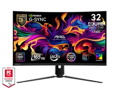 31.5 MSI MAG 321CUP 0.03MS 165HZ QD-OLED MONITOR resmi