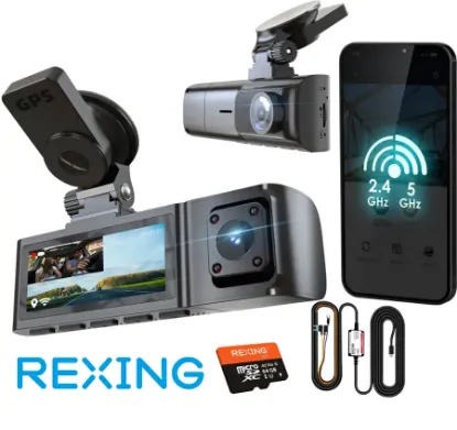 REXING R316 4K GPS WI-FI ARAC KAMERASI + 64GB SD resmi