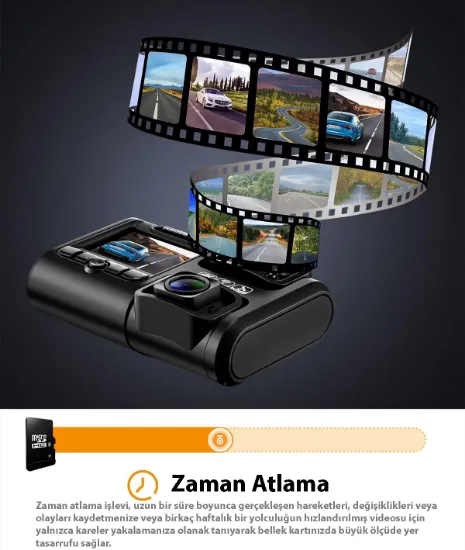 PRUVEEO D30 WI-FI 4K ARAC KAMERASI resmi