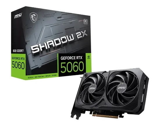 MSI GEFORCE RTX GEFORCE RTX 5060 8G SHADOW 2X OC resmi