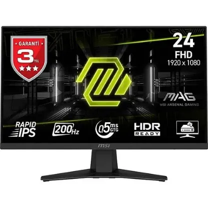 23.8 MSI MAG 244F 0.5MS 200HZ FHD RAPID IPS FLAT FREESYNC PREMIUM GAMING resmi