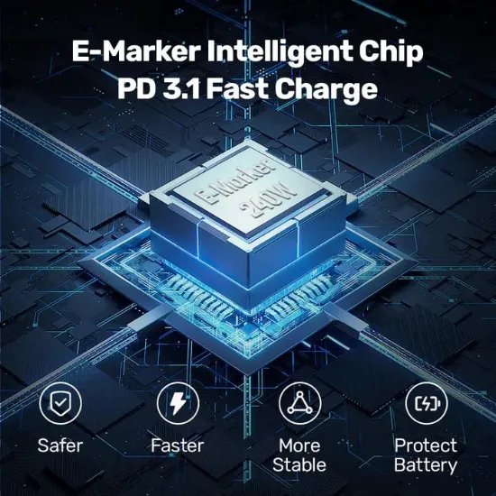 UNITEK TYPE-C HIZLI ŞARJ 2MT 240W (C14110GY-2M) resmi