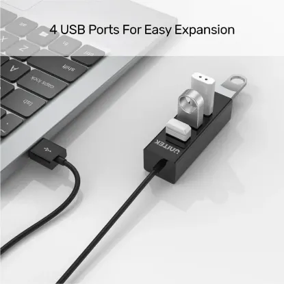 UNITEK TYPE-A TO 4 PORT USB HUB 80CM KABLO(Y-2140) resmi