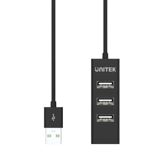 UNITEK TYPE-A TO 4 PORT USB HUB 80CM KABLO(Y-2140) resmi