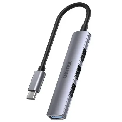 UNITEK TYPE-C TO 4 PORT USB (USB3.0+USB2.0) H1208B resmi
