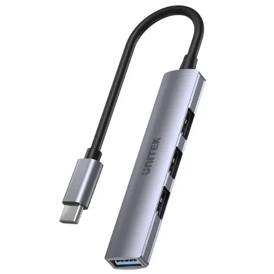 UNITEK TYPE-C TO 4 PORT USB (USB3.0+USB2.0) H1208B resmi